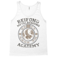 Beifong Metalbending Academy   Silver & Beige Tank Top | Artistshot