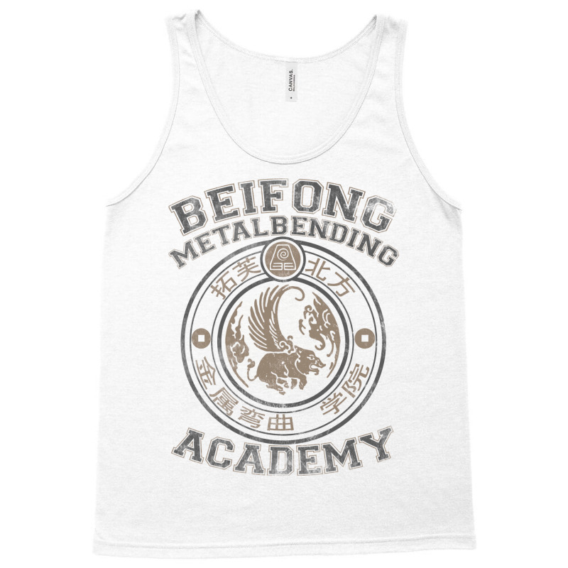 Beifong Metalbending Academy   Silver & Beige Tank Top by gurayamodng | Artistshot