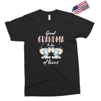 Great Grandma Of Twins Elephant Baby Shower Girl Decorations Exclusive T-shirt | Artistshot