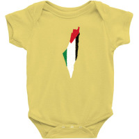 Palestina Map Flag Drawing Line Art Baby Bodysuit | Artistshot