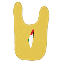 Palestina Map Flag Drawing Line Art Baby Bibs | Artistshot