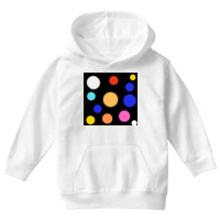 All Types Of Colours Watercolor Paint On Black Background Youth Hoodie | Artistshot