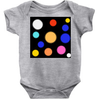 All Types Of Colours Watercolor Paint On Black Background Baby Bodysuit | Artistshot