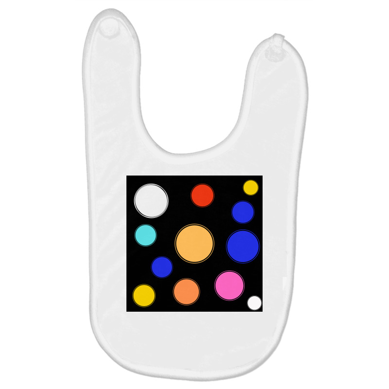 All Types Of Colours Watercolor Paint On Black Background Baby Bibs by American choice | Artistshot