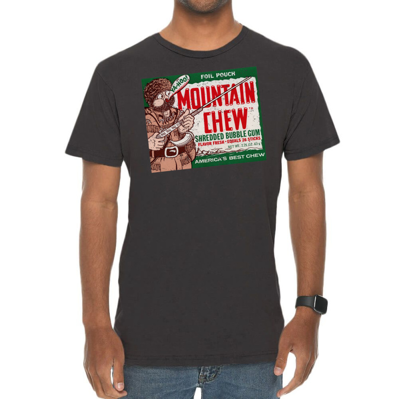 Mountain Chew Shredded Bubble Gum Vintage T-Shirt by zukealieenh | Artistshot