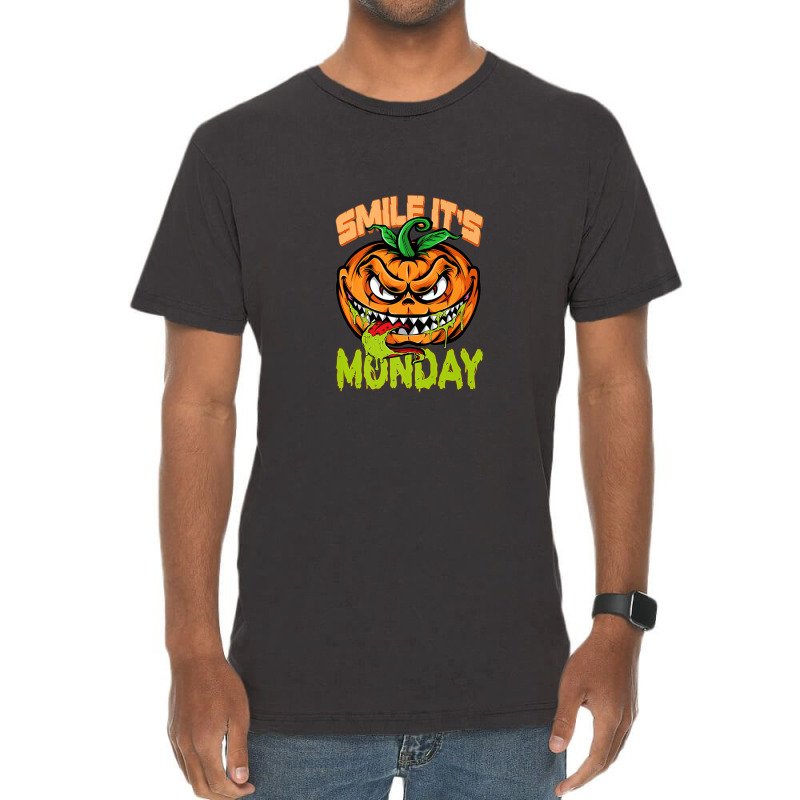 Smile Its Monday Meme Vintage T-shirt | Artistshot