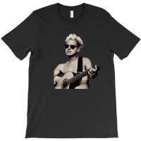 Matin Gore With A Guitar Transparent 11 T-shirt | Artistshot