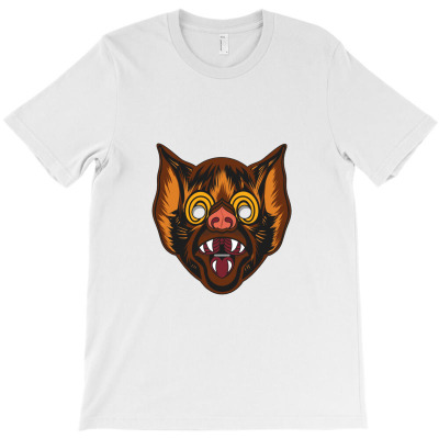 Beware The Bat   Bat Mask T-shirt Designed By Kumkunari