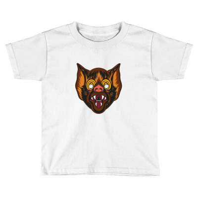Beware The Bat   Bat Mask Toddler T-shirt Designed By Kumkunari