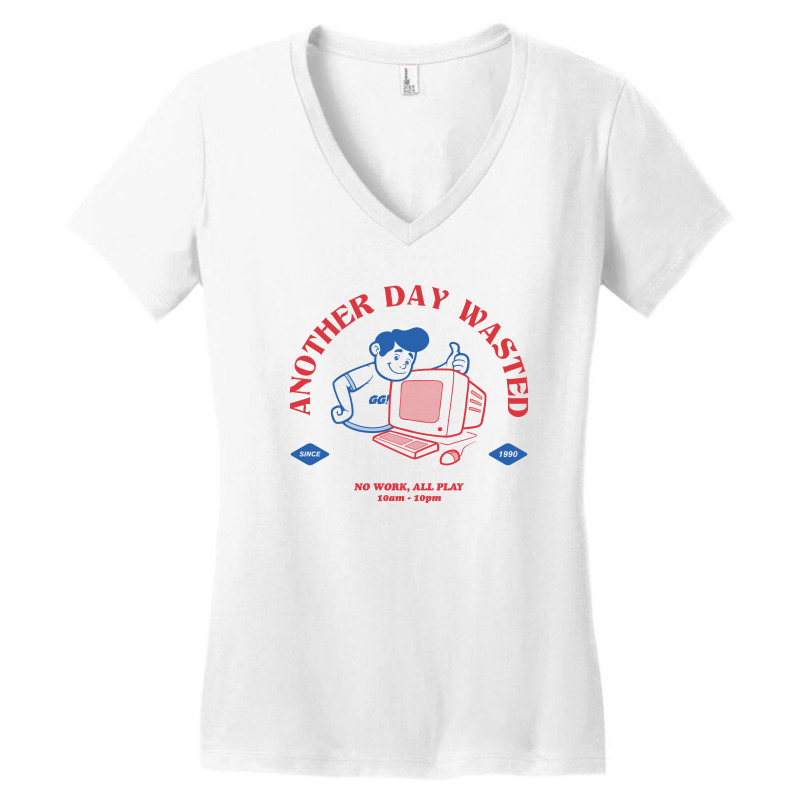 Another Day Wasted Women's V-Neck T-Shirt by toyfu | Artistshot