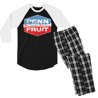 Penn Fruit Supermarkets Men's 3/4 Sleeve Pajama Set | Artistshot