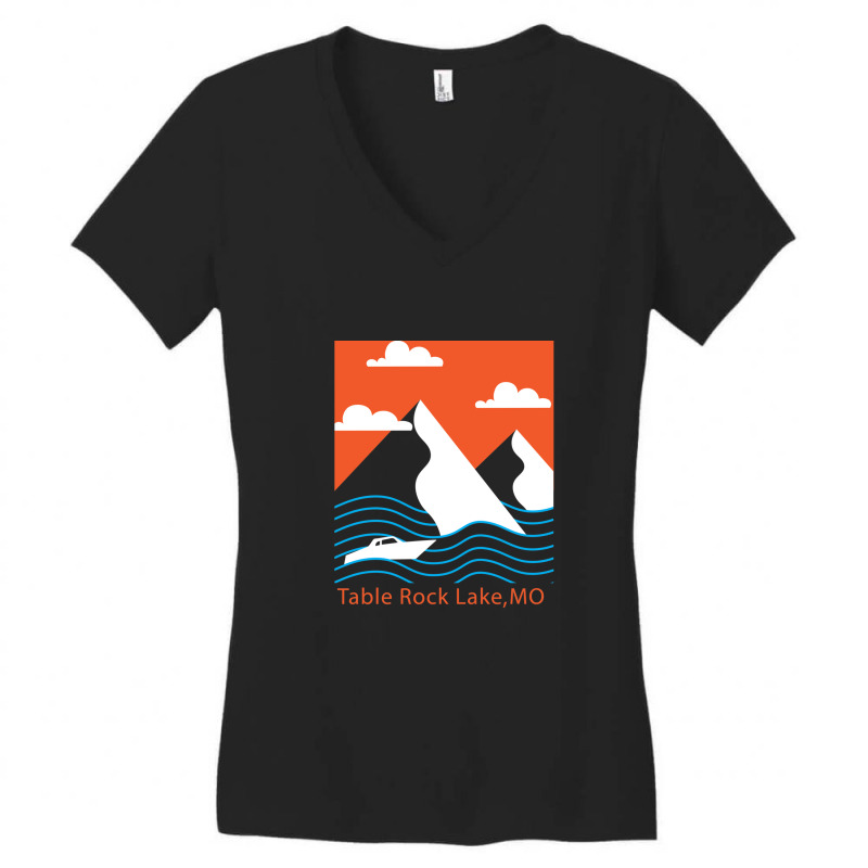 Table Rock Lake Mo Women's V-Neck T-Shirt by Alexsmith | Artistshot