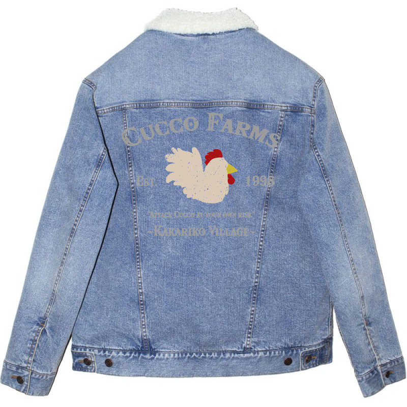 Cucco Farms Unisex Sherpa-lined Denim Jacket | Artistshot