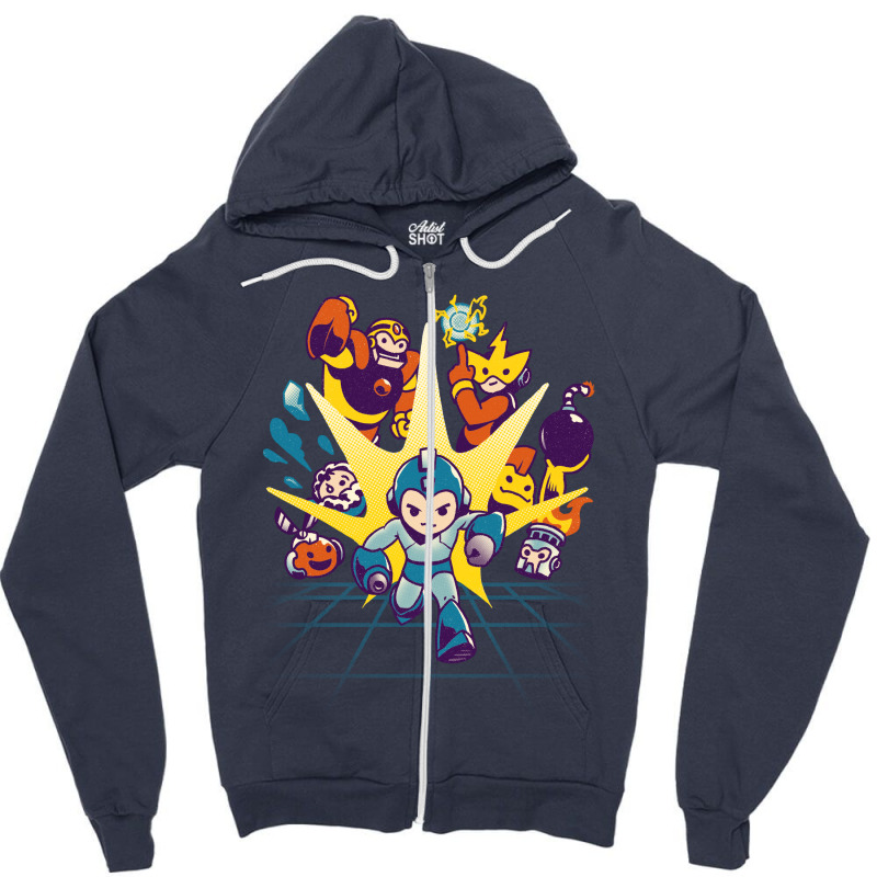 Rokku Run Zipper Hoodie by toyfu | Artistshot