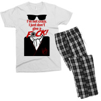 I'm Not Crazy Men's T-shirt Pajama Set | Artistshot