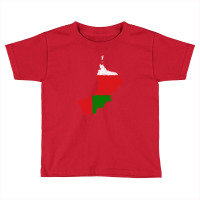 Oman Map Flag Drawing Line Art Toddler T-shirt | Artistshot