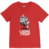 Casual Friday With Jason Voorhees V-neck Tee | Artistshot