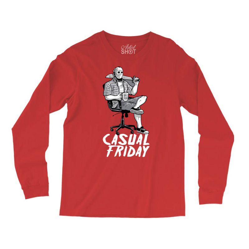 Casual Friday With Jason Voorhees Long Sleeve Shirts by hoyamearistyn | Artistshot