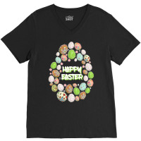 Happy Easter T  Shirt Happy Easter 3 V-neck Tee | Artistshot