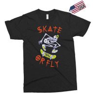 Trending Skate Or Fly Skeleton Skateboarder-1vb4w Exclusive T-shirt | Artistshot