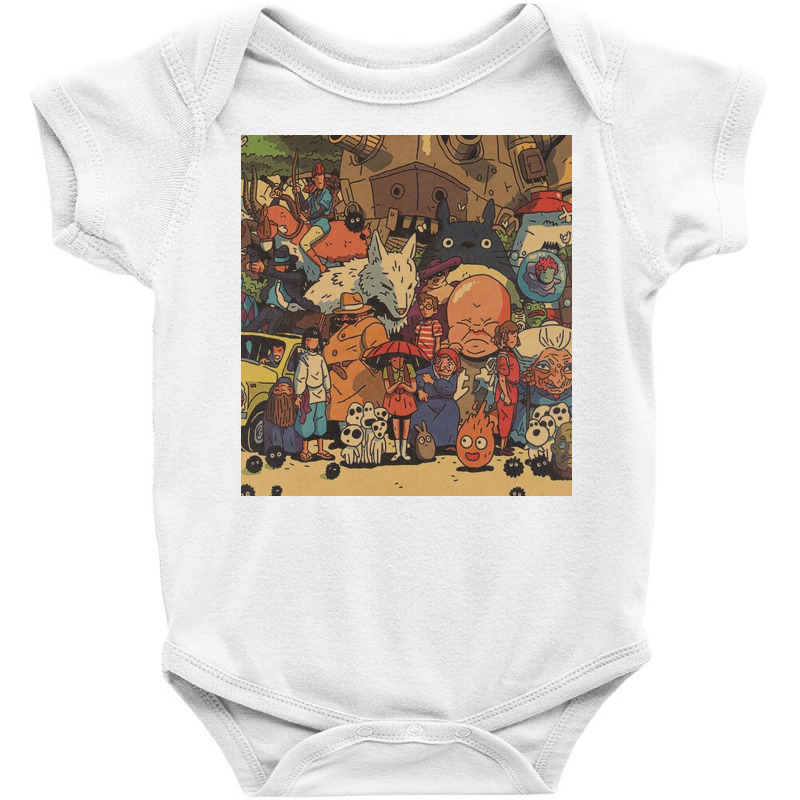 Ghibli Studio Baby Bodysuit by rodneyherm | Artistshot