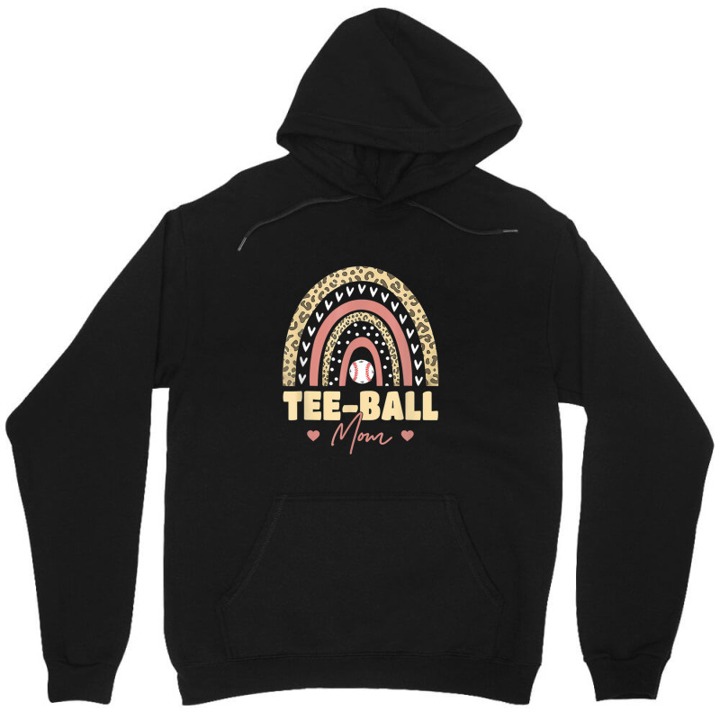 Teeball Mom Leopard Rainbow Softball Mom Mother's Day 2022 Unisex Hoodie | Artistshot