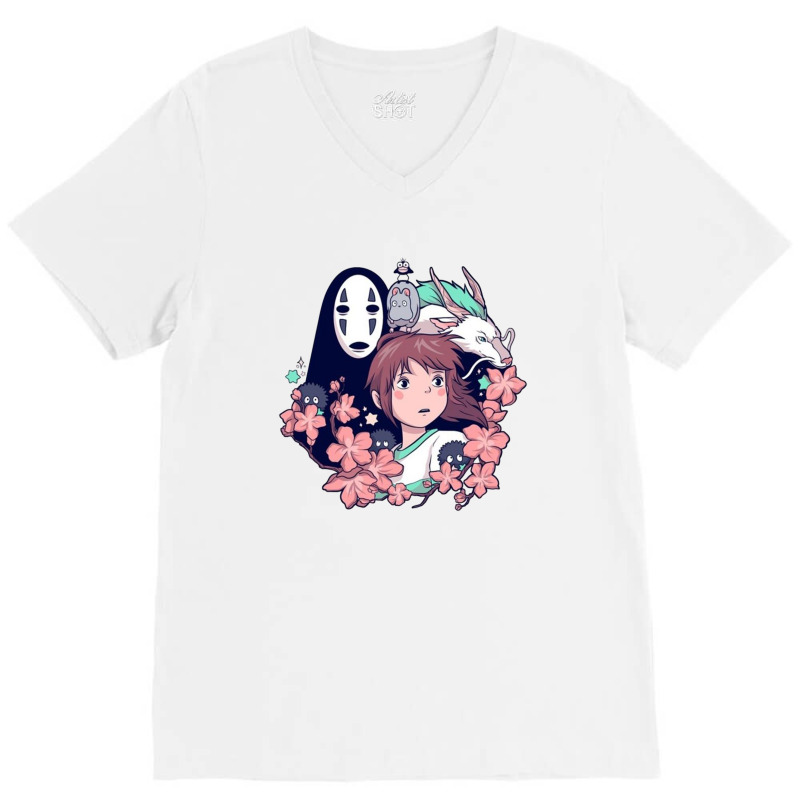 Anime V-Neck Tee by rodneyherm | Artistshot