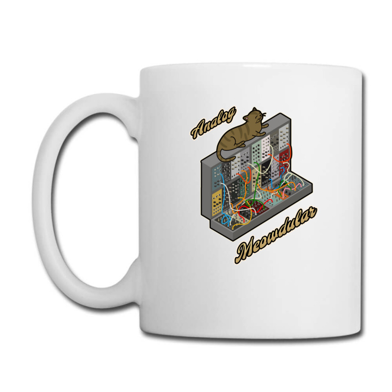 Cat On Analog Modular Synth Funny Synthesizer Coffee Mug | Artistshot