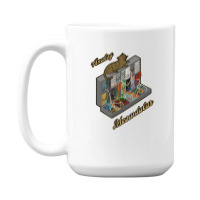 Cat On Analog Modular Synth Funny Synthesizer 15 Oz Coffee Mug | Artistshot