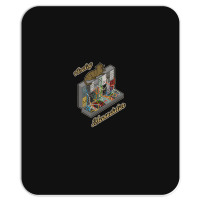 Cat On Analog Modular Synth Funny Synthesizer Mousepad | Artistshot