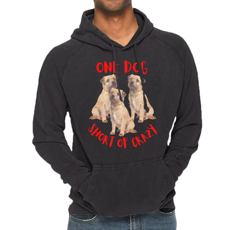 One Dog Short Of Crazy T  Shirtone Dog Short Of Crazy T  Shirt (1) Vintage Hoodie | Artistshot