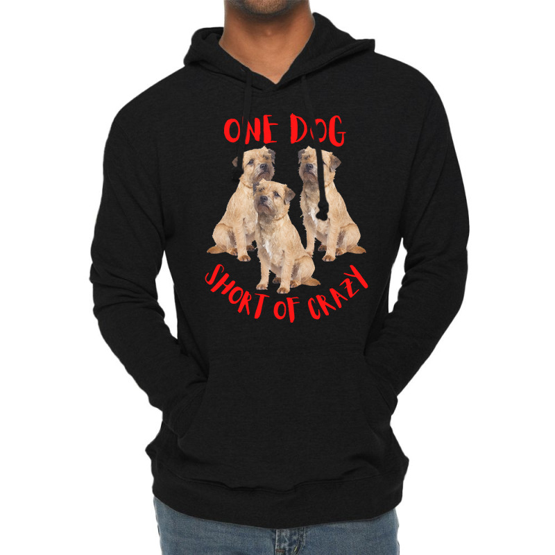 One Dog Short Of Crazy T  Shirtone Dog Short Of Crazy T  Shirt (1) Lightweight Hoodie | Artistshot