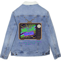 Night Tracks Unisex Sherpa-lined Denim Jacket | Artistshot