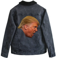 Trump   President Donald Trump That Is Unisex Sherpa-lined Denim Jacket | Artistshot