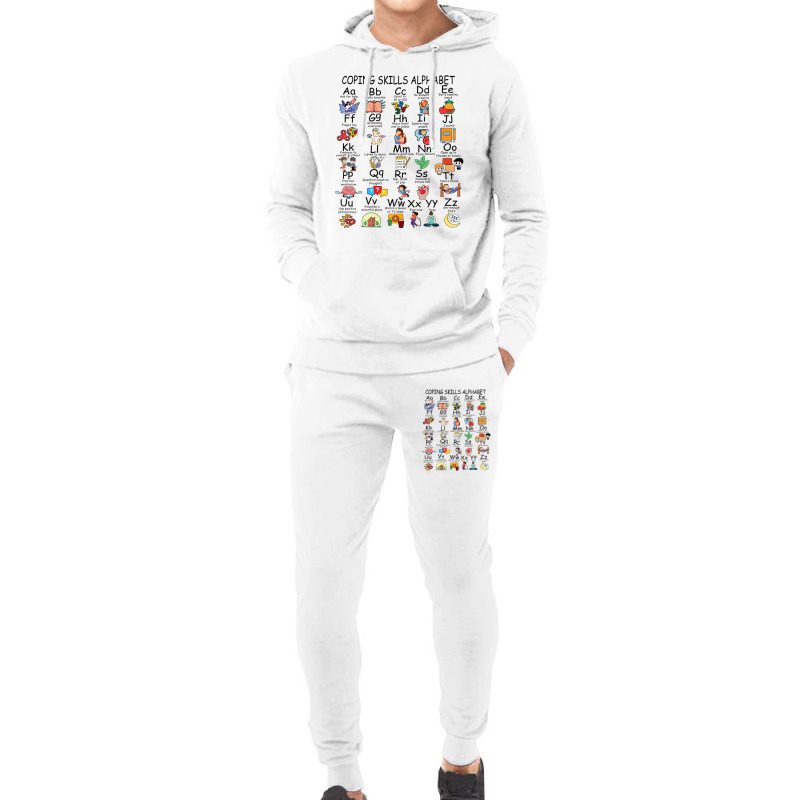 Coping Skills Alphabet Mental Health Awareness Counselor Hoodie & Jogger Set | Artistshot