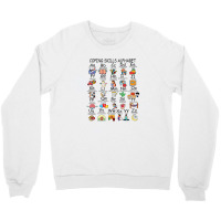 Coping Skills Alphabet Mental Health Awareness Counselor Crewneck Sweatshirt | Artistshot