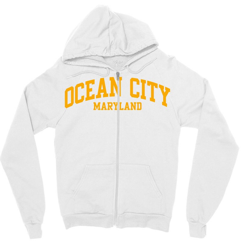 Ocean City Maryland 1 Zipper Hoodie by zukealieenh | Artistshot