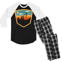 Retro Vintage Sporting Trap Clay Lover Skeet Clay Shooting T Shirt Men's 3/4 Sleeve Pajama Set | Artistshot