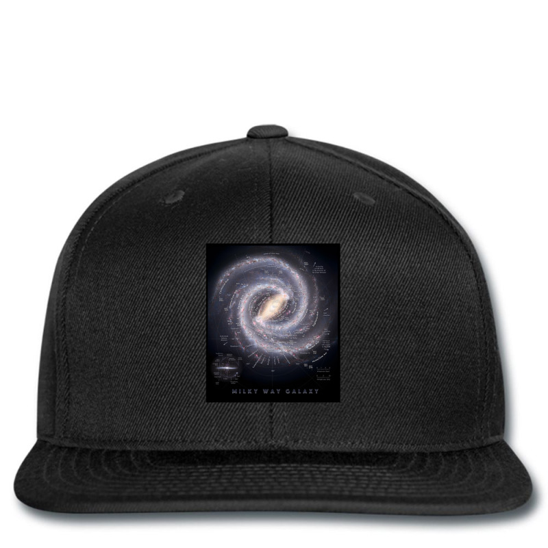 Milky Way Galaxy Map Hd Printed hat by AllenSCrowley | Artistshot