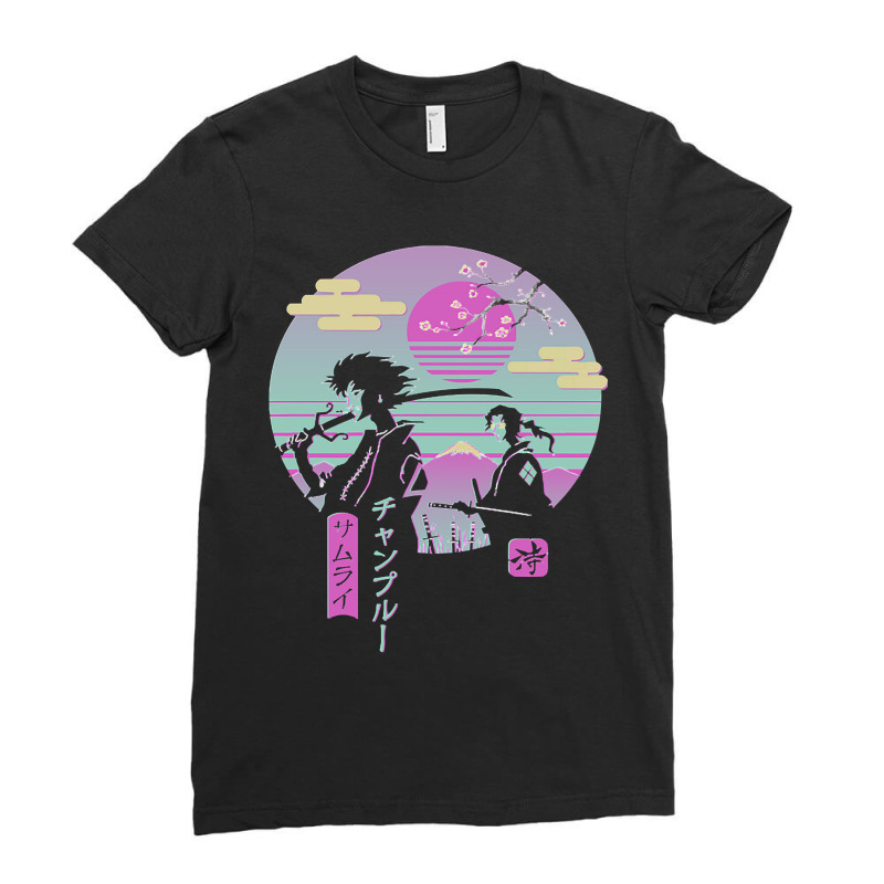 Anime Samurai Chillhop Ladies Fitted T-Shirt by DanielLopezJacuinde | Artistshot