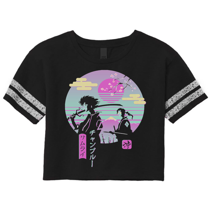 Anime Samurai Chillhop Scorecard Crop Tee by DanielLopezJacuinde | Artistshot