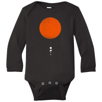 Minimal Solar System Long Sleeve Baby Bodysuit | Artistshot