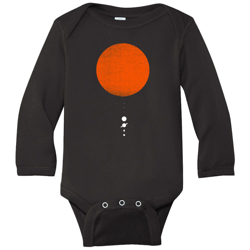 Minimal Solar System Long Sleeve Baby Bodysuit by AllenSCrowley | Artistshot