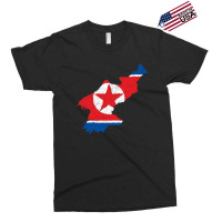 North Korea Map Flag Drawing Line Art Exclusive T-shirt | Artistshot