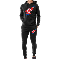 North Korea Map Flag Drawing Line Art Hoodie & Jogger Set | Artistshot