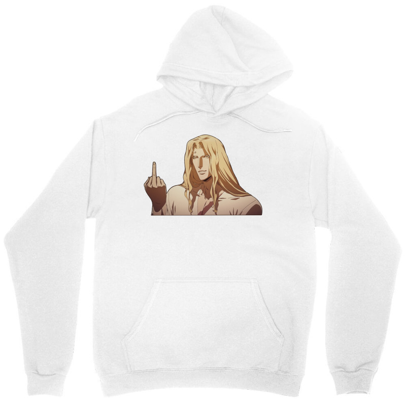 Alucard Flipping The Bird Unisex Hoodie | Artistshot