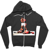 Ali Vs Liston Zipper Hoodie | Artistshot