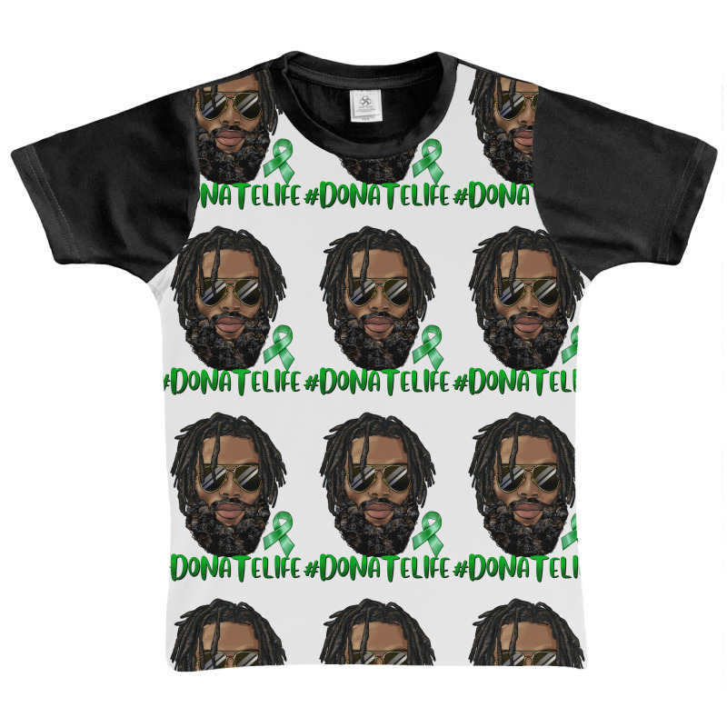 Black Man With Locs Donate Life Graphic Youth T-shirt by afrowomandigitalshop@gmail.com | Artistshot