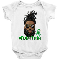 Black Man With Locs Bun Donate Life Baby Bodysuit | Artistshot