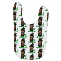 Black Man With Locs Bun Donate Life Baby Bibs | Artistshot